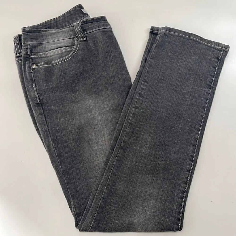 Chico’s Platinum Denim Jeans.  Gray.  Size 1 Reg.  Or Size 8 (See size chart).